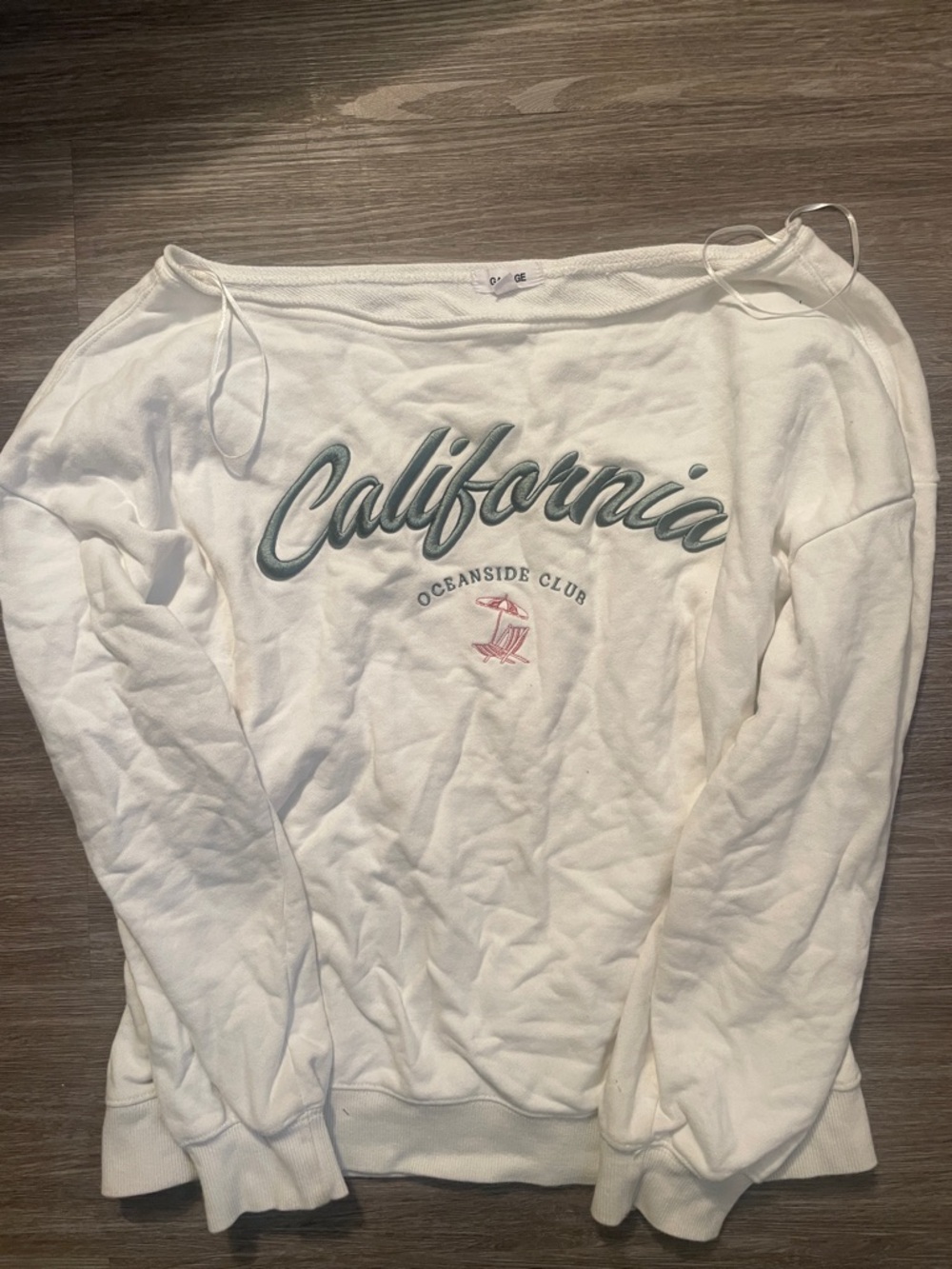 Garage Off the Shoulder Sweatshirt